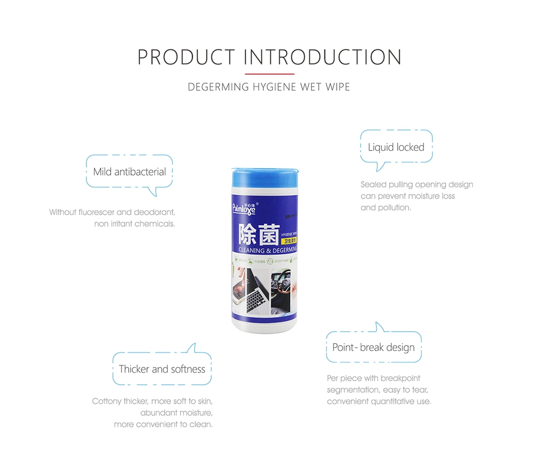 Disposable Barrel Packing Hygiene Disinfection Wet Wipes